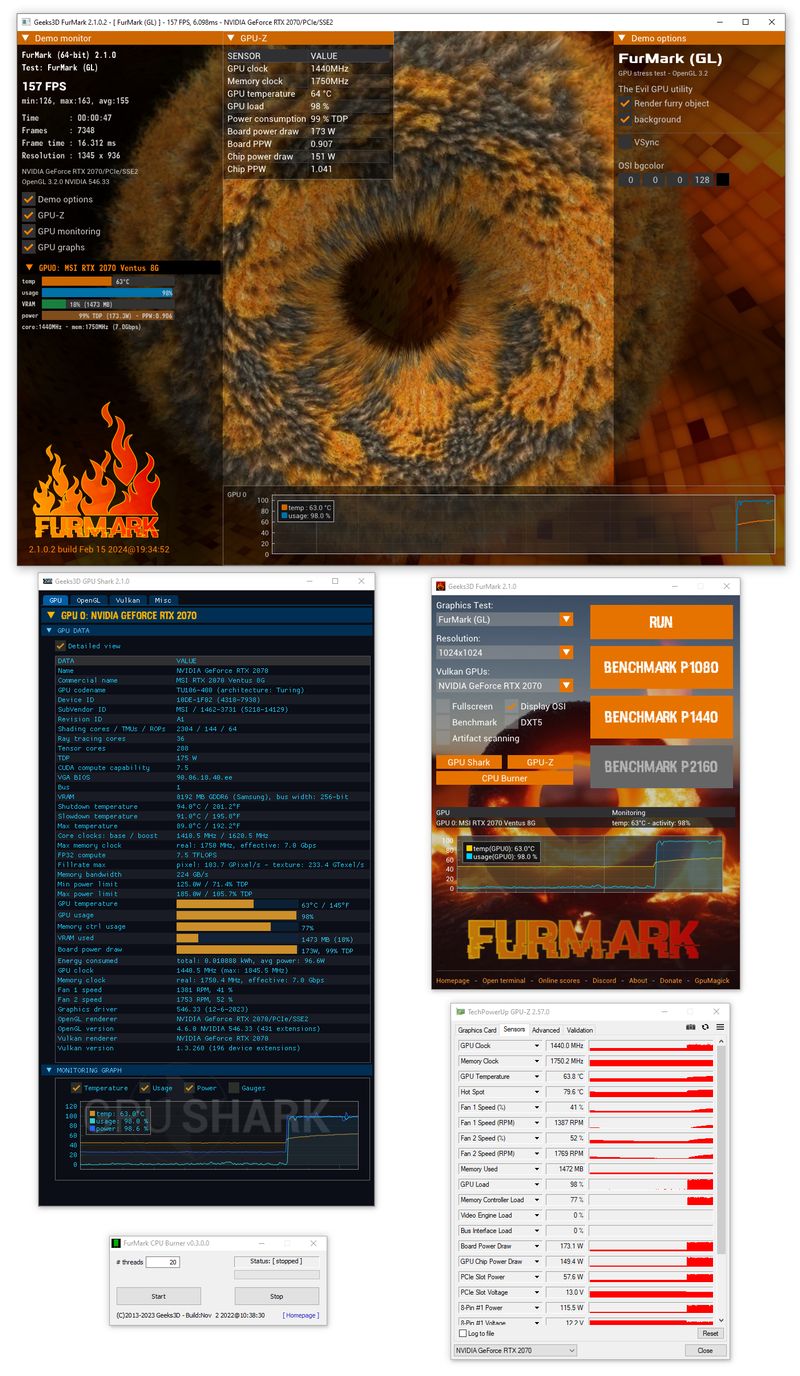 FurMark main screenshot